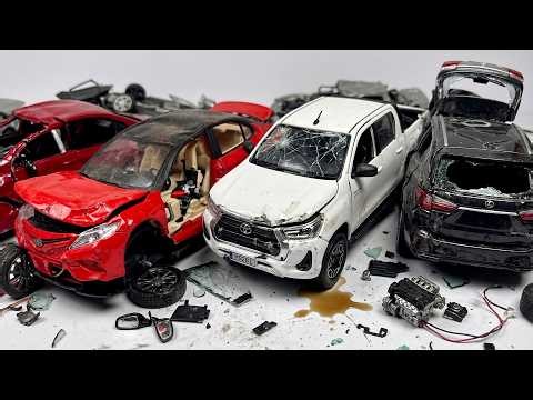 I Destroyed My $2000 Diecast Car Collection 😳 (Tesla, Land Cruiser, Hilux & More)