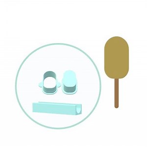 Cakesicle Mold | Large 3in x 1.75in Deluxe Cutter, Popper and Tray (Single Cutter/Popper with Tray)