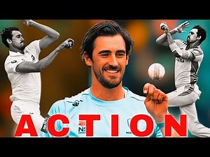 Mitchell Starc 150 km/h Fast Bowling Action in Slow Motion | Deadly Left Arm Pace