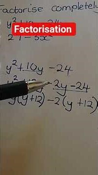 Factorisation #maths #factorisation