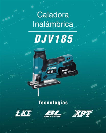 La Makita DJV185 garantiza cortes precisos, eficientes y de nivel profesional. ✅ Diseño ergonómico para máximo control. ✅ Velocidad variable para cada material. ✅ Libertad total con la potencia 18V LXT. La herramienta ideal para quienes buscan detalles perfectos desde cualquier perspectiva. #Makita #MakitaMx #Sierra #DJV185 #PotenciaLXT #TrabajoProfesional #Cortes | Makita México