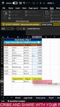 Excel Series Ep. 3 | SUMIFS Function in Excel 🔥 Multiple Conditions Made Easy