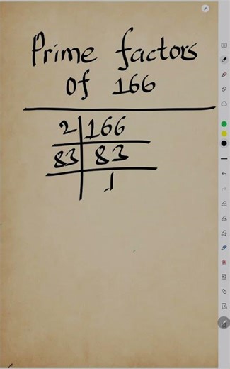 Prime Factors of 166 l Prime Factorization of 166