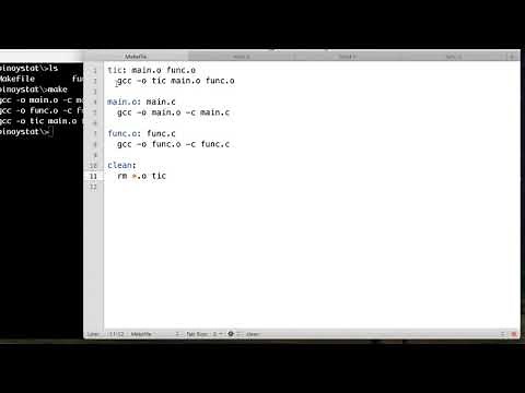Compiling a C program in Mac OSX : GNU MAKE / Makefile