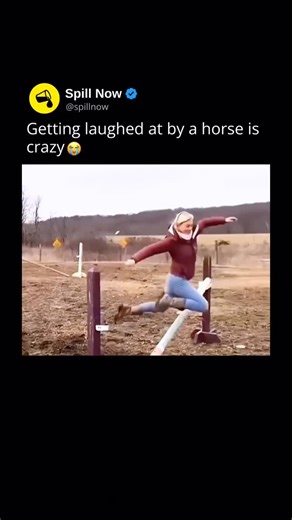 Spill Now on Instagram: "😭 Horses jumping is a skilled equestrian discipline where horses leap over obstacles like fences, rails, and walls, combining athletic power with precise timing. Most modern jumping takes place in Show jumping, where horse and rider navigate a course designed to test accuracy, speed, and technique. A clean jump requires the horse to judge distance perfectly, lift off with strong hind legs, tuck its front legs tightly, and land smoothly while maintaining balance and forw