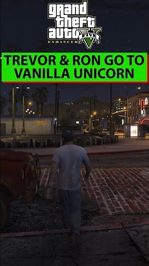 Trevor & Ron go to Vanilla Unicorn Club - Hang Ten - GTA V Enhanced #azonegaming #gamingshorts #gta