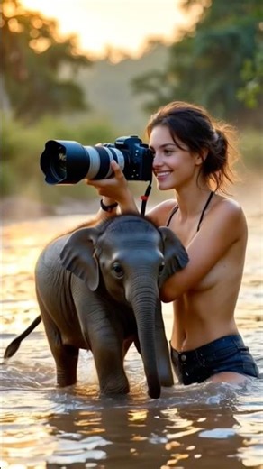 A beautiful young woman wildlife photographer #birdtrend