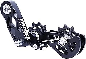 Ultra-Smooth Single-Speed Chain Tensioner with Adjustable Tension and Dual Spring Chain Guides - Noiseless Performance and Easy Installation for Dirt Bikes, BMX and Folding Bikes