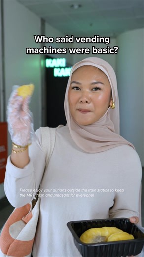 Not your average vending machine. 👀 Need an oddly specific pick-me-up? 💭 Head down to these nifty machines at #SMRT stations across the island — from fashion fixes to durians* and even Pokémon cards. 🤩 Curated by Stellar Lifestyle, the vending machines aim to bring convenience and innovation to your daily commute! 🚆👋 (*Please enjoy your durians outside the train station to keep our network fresh and pleasant for everyone. Kindly do not bring durians onboard public transport. 🙂) #AllAboutTr