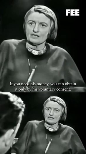 273K views · 6.2K reactions | Ayn Rand hits the nail on the head: using the wealth created by others against their will is nothing short of encouraging servitude. | FEE - Foundation for Economic Education | Facebook