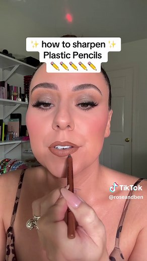 How to Sharpen Plastic Eye and Lip Pencils