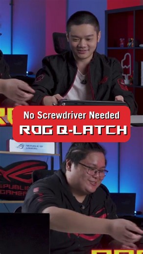 No screwdriver, no stress. ROG Q-Latch makes it easy. ​ Check out the full ROG RTX50 series review - link in bio! #ROGMY #ROGStrixSCAR | ASUS Republic of Gamers