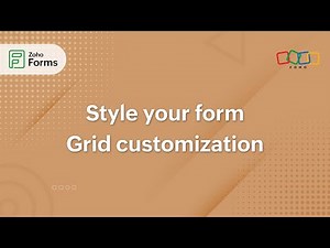 How to customize grids (multi-column layout) in your form | Zoho Forms