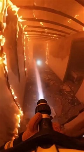 The firefighter save little girl #savepeoples #firefighter #littlegirl #POV #FYP