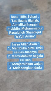 2K views · 146 reactions | Amalkan ini, Maka kamu akan memperoleh Manfaat yang luar biasa!! #fyp #reels #reelsviral #reelsfyp #reelsamalandoa #reelstrending | Mirna Navel | Facebook