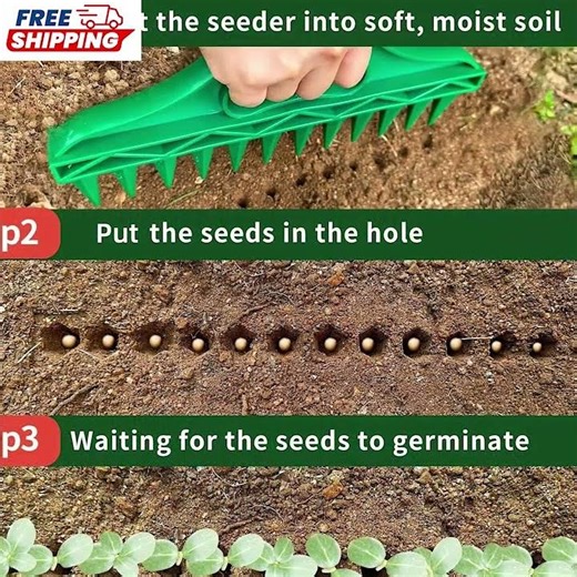12 Hole Quick Seed Planter Hand Push Seeder