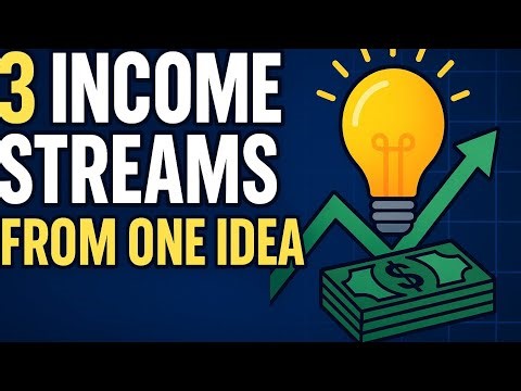 How to make 3 income streams from one idea. I will show you step by step.