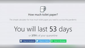 Toilet paper website helps you determine how many rolls you really need