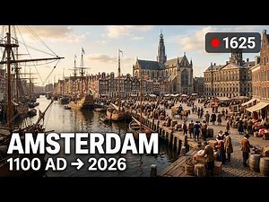 Evolution of Amsterdam (1100 AD–2026) | Fixed-Camera Historical Timelapse