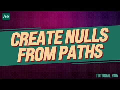 After Effects Trick! CREATE NULLS FROM PATHS | Adobe After Effects Tutorial