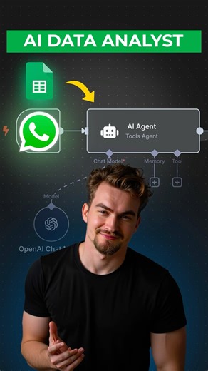 How to build your first AI Data Analyst (in Google Sheets) in under 30 seconds n8n tutorial.