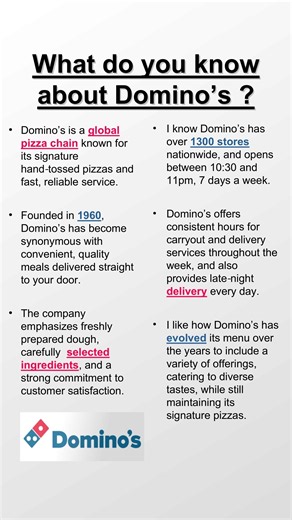 Domino's Pizza Interview Tips in Under a Minute 🍕 🔵 🕒 #dominos