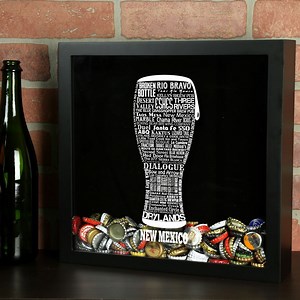 Buy New Mexico Craft Beer Typography Beer Cap Shadow Box - Beer Bottle Cap Holder Online in India - Etsy
