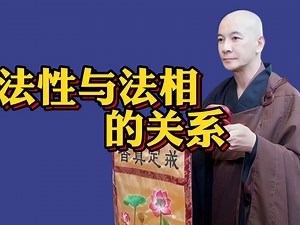 法性与法相的关系，体佛法师
