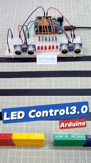 Arduino Project: LED Flow Based on Hand Distance 👋 #arduino #arduinoproject
