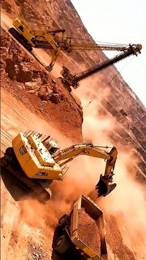 Unleashing Giants: Massive Open Pit Mining Operation! ⛏️