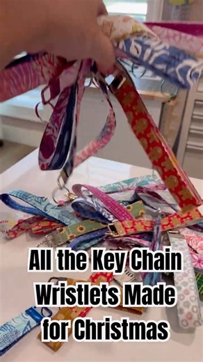60 Wristlet Key Chains from One Jelly Roll