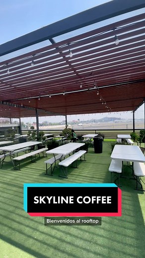 Skyline Coffee Rooftop Cafeteria at AICM | Aviation Lover's Paradise