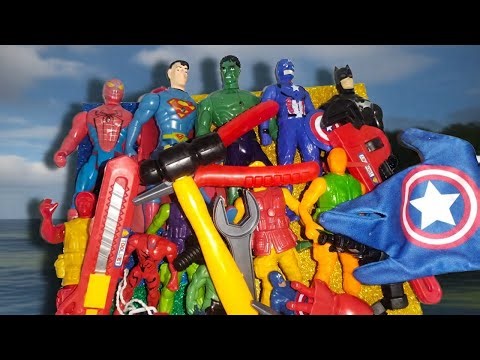 Unboxing asmr carpenter tools superhero fighter satisfying فتح ادوات النجار وسوبر هيرو