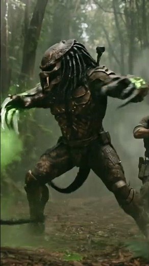 Title: Epic Battle: Predator Defends Soldier From Xenomorphs #shorts