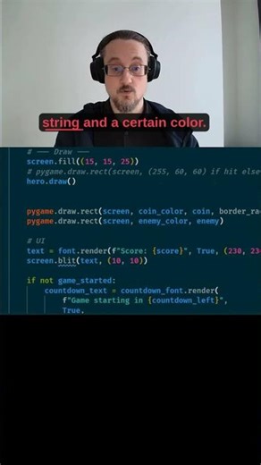 Game development in #python part 5, dealing with text #pythonprogramming #gamedev #programming