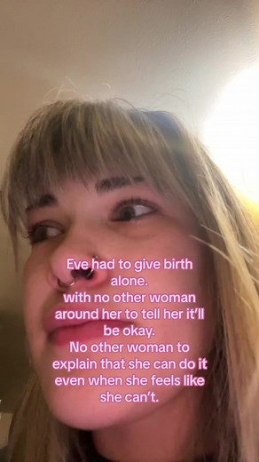 Just earth and elements around her and Adam, who will never know or understand how it feels to be in that purgatory of bringing a new life into the world through your own body. Just raw pain and fear and she was alone