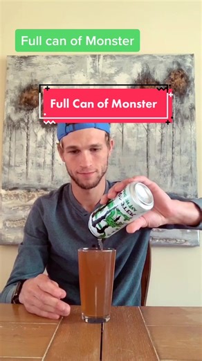 How fast can you chug an energy drink? ⚡️ #monster #monsterenergy #energydrink #energy #chug #fyp #foryou #differentbreed #chugchallenge #viral
