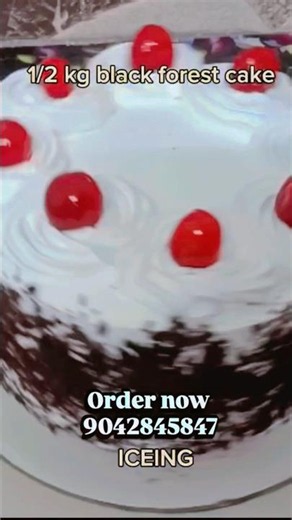 🍫 Black Forest Cake Icing Tutorial | Perfect Chocolate Cake Decoration | Ranjitha Snacks#cake#shorts