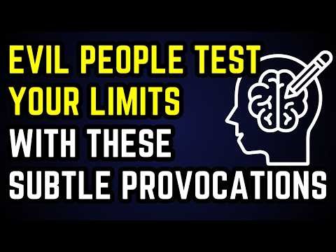 Evil People Test Your Limits With These Subtle Provocations ⚠️
