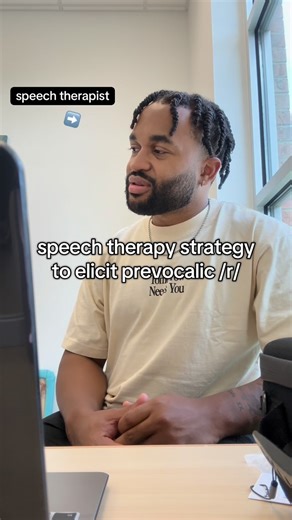 Speech Pathologist | Sensory Barber | Kevin on Instagram: "💬 Prevocalic R giving you trouble? Try this coarticulation trick that actually works👇 ➡️ Pair R-vowel words (like “ear” or “air”) with strong R words (“rabbit,” “rainbow”) to pull the tongue back and lock in that correct placement! 🎯 ✅ Simple ✅ Effective ✅ Great for speech therapy sessions & home practice ✨ Save this tip for your next session! (This also can work to elicit vocalic /r/) Let’s learn together! #speechtherapy #speechthera