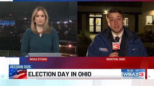 I was live on Election Day in Athens and then Lawrence County, Ohio. This is one of those pieces - when I was live in Lawrence County - and we started to get results. To see more results, visit to WSAZ.com | Charlie Roth