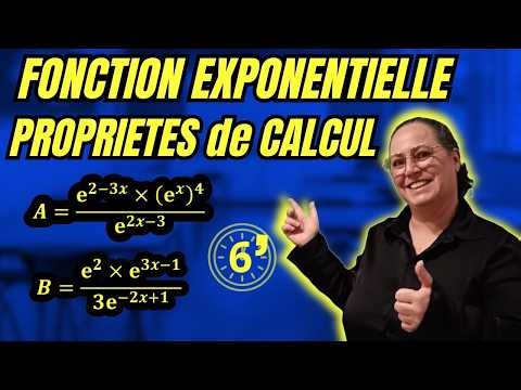 Properties of the exponential function: how to simplify an algebraic expression in 6 min