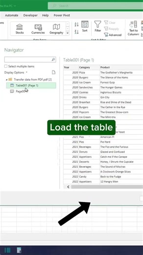 how to transfer data from pdf to excel
