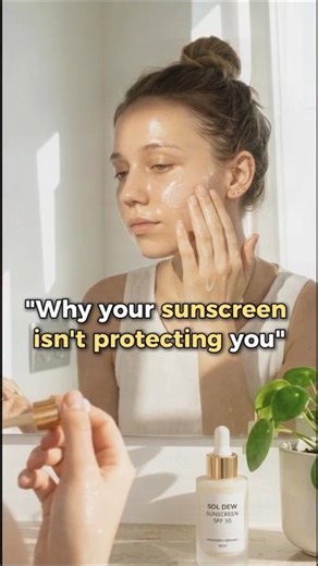 “Your Sunscreen Might Not Be Working…”#sunscreen #spf #skincare #beautytips #summerglow