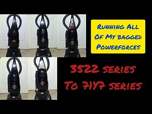 Running All Of My Bissell PowerForce Bagged Vacuums.