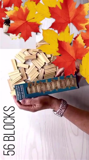 Fall Dollar Tree Jenga Block Crafting Ideas