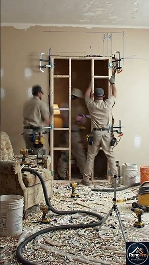 They Built a Secret Cozy Room Behind This Bookshelf | Hidden Room Renovation Timelapse