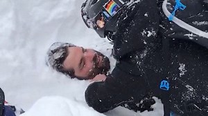 See a snowboarder get rescued after avalanche
