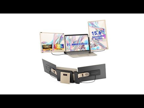 Review Maxfree S6 Laptop Screen Extender 15.6 Inch Triple Monitor 1080P Test