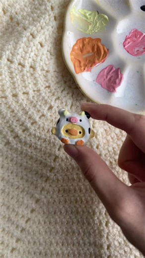 Cute small clay animal ❤️ #clay #painting #animal